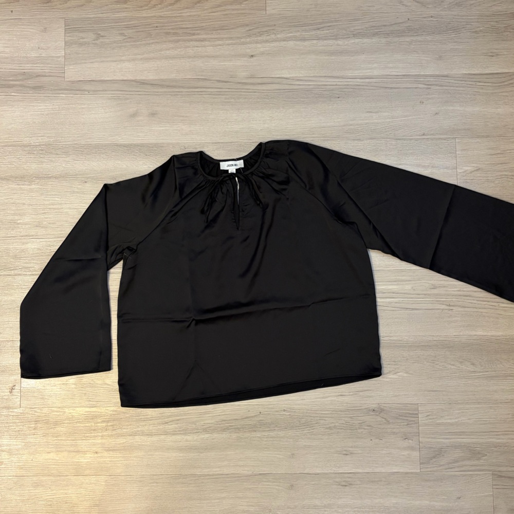 Jason Wu Black Top with Long Sleeves
